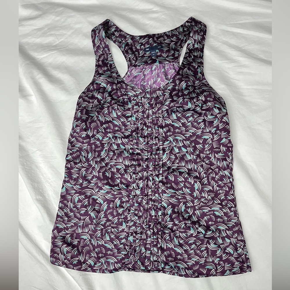 GAP Purple Fitted Sleeveless Tank Top